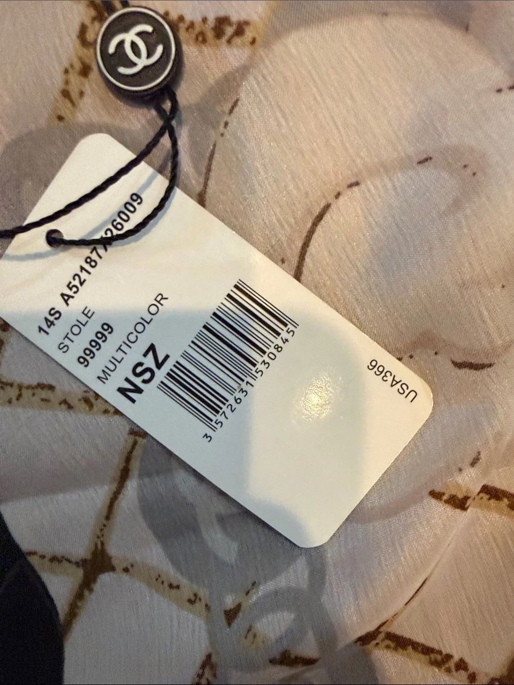 CHANEL lightweight silk